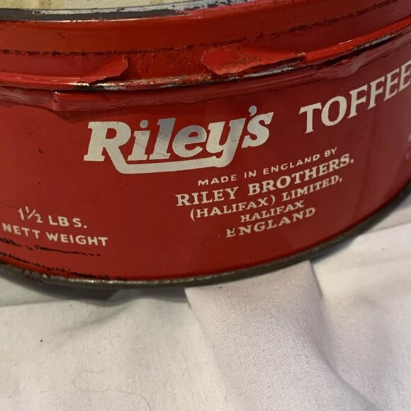 A Taste of Halifax Riley's Toffee Tin Captures the Country Town Charm Empty Box - Picture 7 of 12